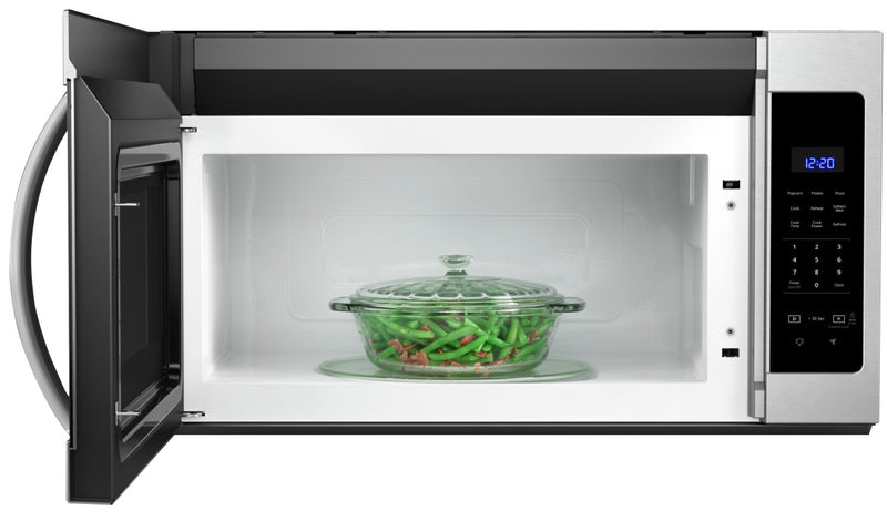 Whirlpool 1.7 Cu. Ft. Over-the-Range Microwave with 900 Watts Cooking - Fingerprint Resistant Stainless Steel - YWMH31017HZ