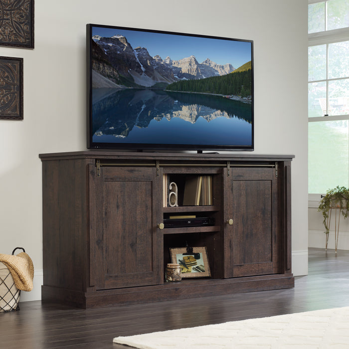 New Grange 65\" TV Stand – Coffee Oak