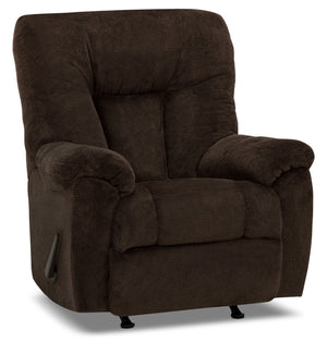 4703 Chenille Rocker Recliner - Earth Chocolate