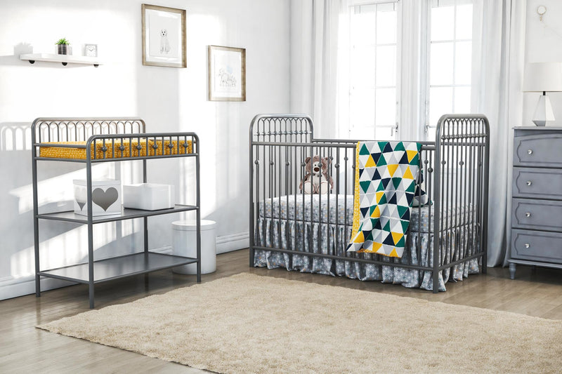 Little Seeds Jax 4-Piece Crib Linen - Contemporary style Crib Bedding in Multi Coloured