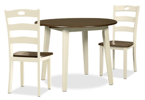 Woodanville 3-Piece Drop-Leaf Dining Package