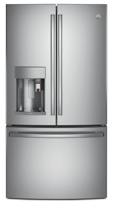 GE 27.7 Cu. Ft. French-Door Refrigerator with Keurig® Brewing System – PFE28PSKSS
