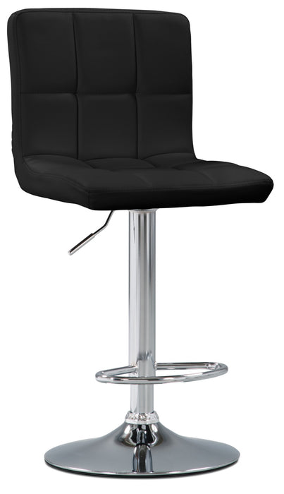 CorLiving High-Back Adjustable Bar Stool, Set of 2 - Black