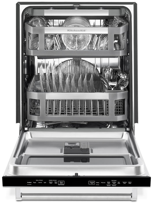 KitchenAid 24\" Dishwasher with Window and Lighted Interior - Stainless Steel