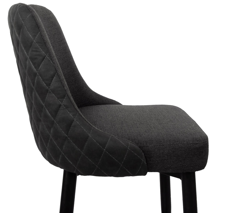 Eden Counter-Height Stool - Charcoal | The Brick
