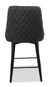 Eden Counter-Height Stool - Charcoal | The Brick