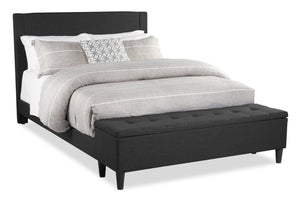 Eden Full Storage Bed - Charcoal | Lit double de rangement Eden - anthracite  | EDENCFBD