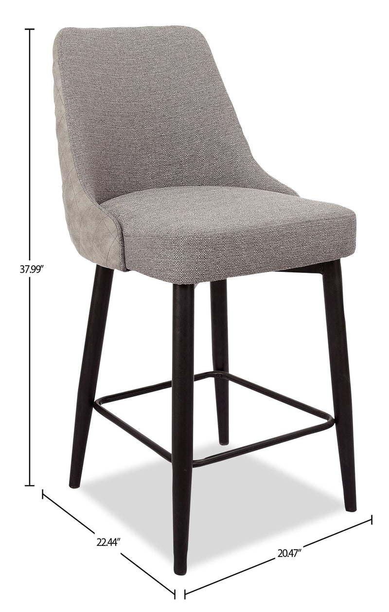 Eden Counter-Height Stool - Grey | The Brick
