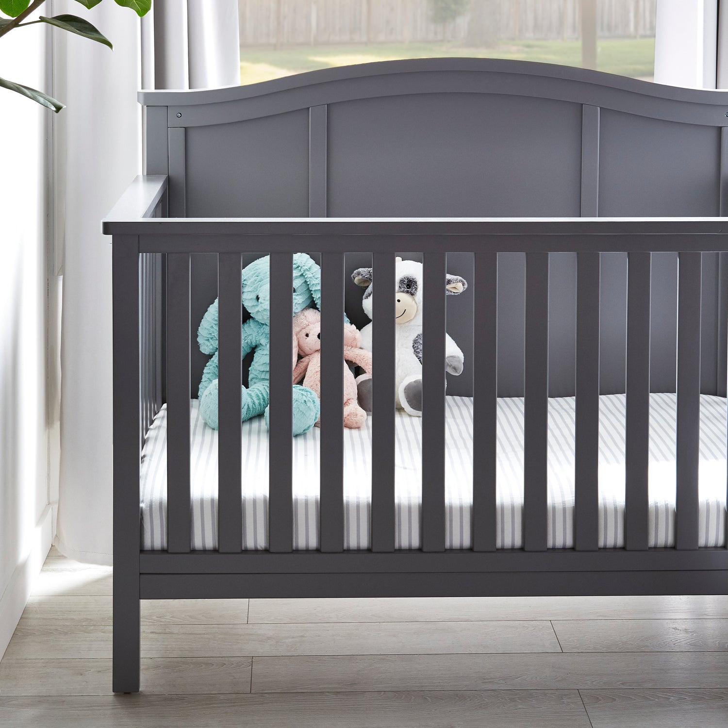Emerson 4 in 1 Convertible Baby Crib Toddler Bed Set with Guard R. The Brick