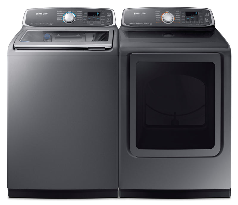 Samsung 6.0 Cu. Ft. Top-Load Washer and 7.4 Cu. Ft. Electric Dryer