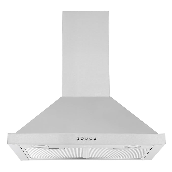 Ancona 24\" Convertible Wall Mount Pyramid Range Hood - AN-1582