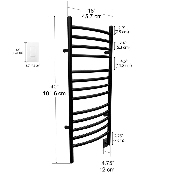 Ancona Svelte 13-Bar Towel Warmer with Wi-Fi Timer - AN-5424-WF01