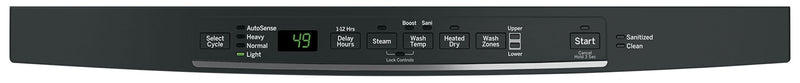 GE Tall-Tub Dishwasher with Hidden Controls – GDT545PGJBB