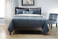 Interweave Reversible 4 Piece Full Duvet Cover Set