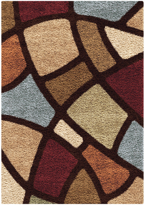 Circle Bloom Area Rug – 7' x 10'