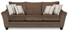 Febe Chenille Queen-Size Sofa Bed - Brown