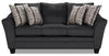 Febe Chenille Full-Size Condo Sofa Bed - Charcoal