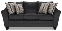 Febe Chenille Full-Size Condo Sofa Bed - Charcoal 