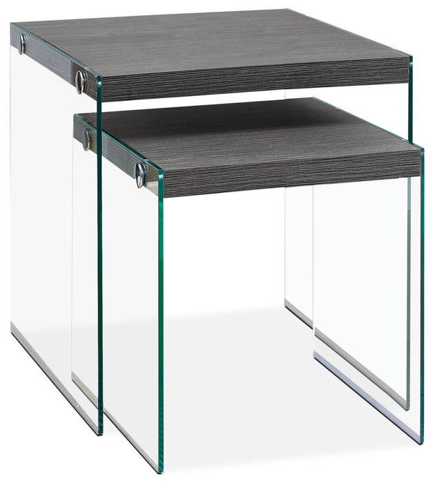 Yonah 2-Piece End Table – Grey