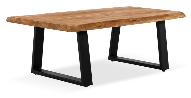 Agra Coffee Table - Retro style Coffee Table in Brown/Black Wood