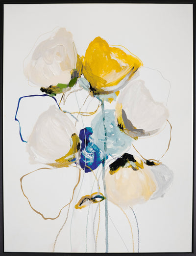 Acrylic Yellow Flower - 31" x 41" 
