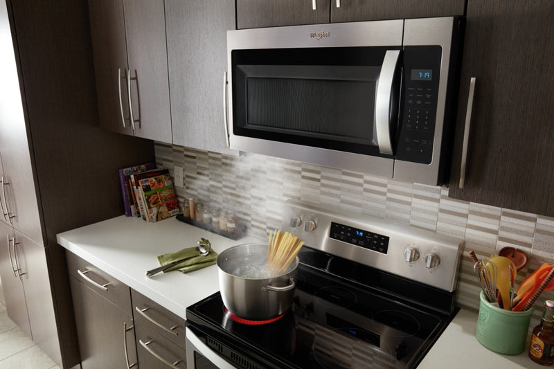 Whirlpool 1.7 Cu. Ft. Over-the-Range Microwave with 900 Watts Cooking - Fingerprint Resistant Stainless Steel - YWMH31017HZ