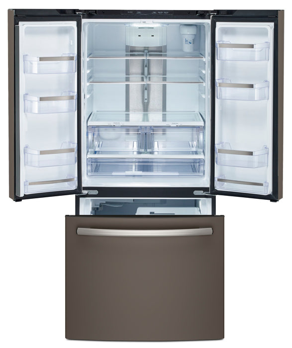 Profile 33\" 24.5 Cu. Ft. French-Door Refrigerator - Slate - PNE25NMLKES