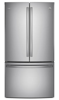 GE 23.1 Cu. Ft. French-Door Refrigerator with Internal Water Dispenser – PWE23KSKSS