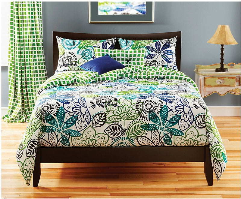 Bali Reversible 4 Piece King Duvet Cover Set