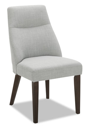 Gabi Dining Chair with Linen-Look Fabric - Grey