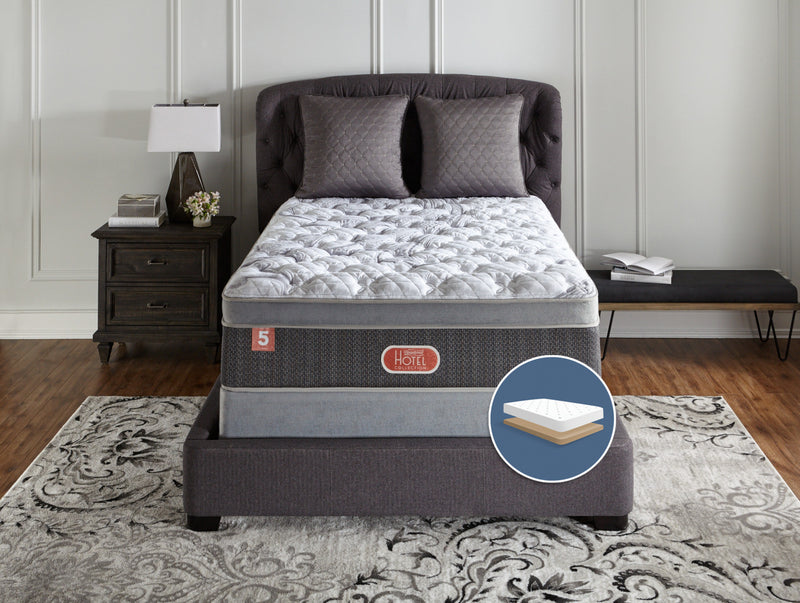 Beautyrest® Hotel Diamond 5 Plush Euro-Top Low-Profile Queen Mattress Set