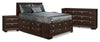 Yorkdale 6-Piece Full Storage Bedroom Package with 2 Nightstands