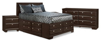 Yorkdale 6-Piece Full Storage Bedroom Package with 2 Nightstands