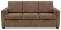 Becca Chenille Full-Size Sofa Bed – Cappuccino