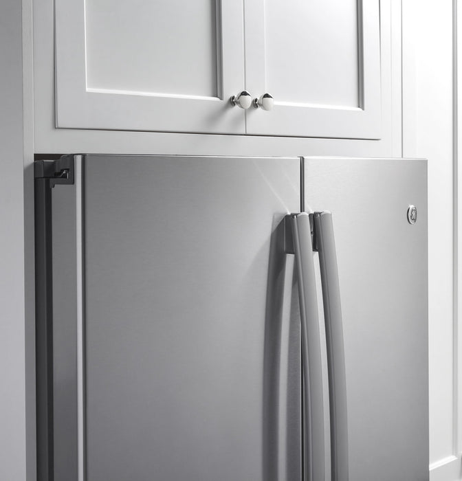 GE 23.1 Cu. Ft. French-Door Refrigerator with Internal Water Dispenser – PWE23KSKSS