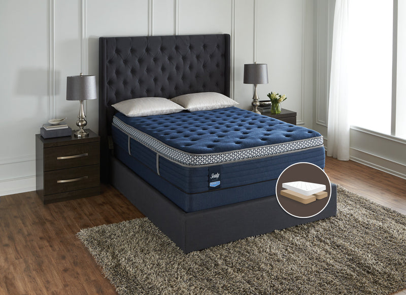 Sealy Posturepedic Ultimate Abbotswell Plush Pillow-Top Split Queen Mattress Set
