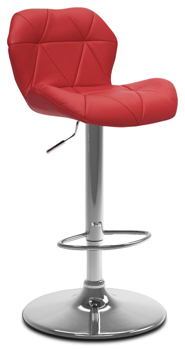 Emry Adjustable Bar Stool – Red