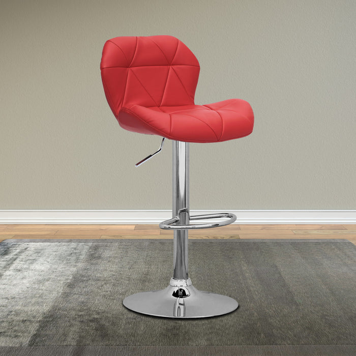 Emry Adjustable Bar Stool – Red