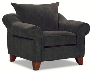 Reese Chenille Chair - Dark Grey|Fauteuil Reese en chenille - gris foncé|REESE-C