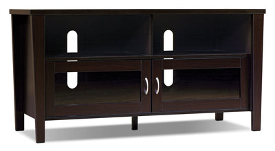 Bailey 47" TV Stand – Coffee Bean - Contemporary style TV Stand in Coffee Bean Medium Density Fiberboard