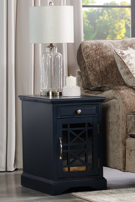 25.25\" Clear Base with Brushed Nickel Table Lamp