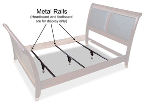 Deluxe Full/Queen/King Metal Support Rails - Set of 3