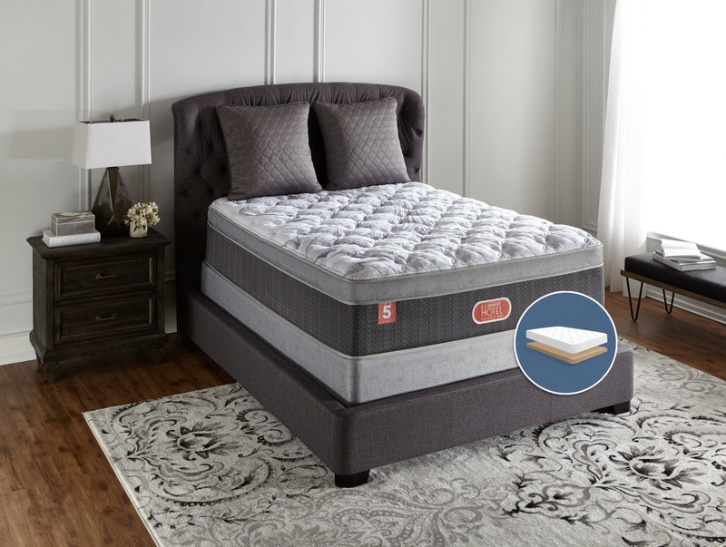 Beautyrest® Hotel Diamond 5 Plush Euro-Top Low-Profile Full Mattress Set