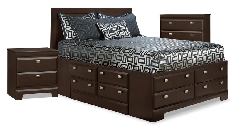 Yorkdale 5-Piece Queen Storage Bedroom Package with Chest and Nightstand