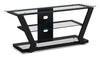 Abram 48\" Modern TV Stand with Storage and Cable Management for TVs up to 55\"- Black