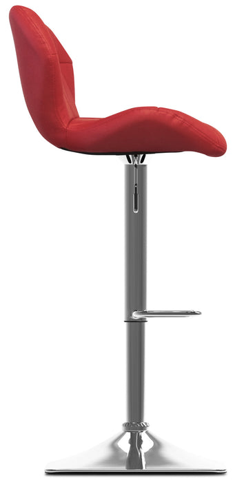 Emry Adjustable Bar Stool – Red