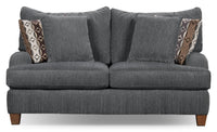 Putty Chenille Loveseat - Grey 