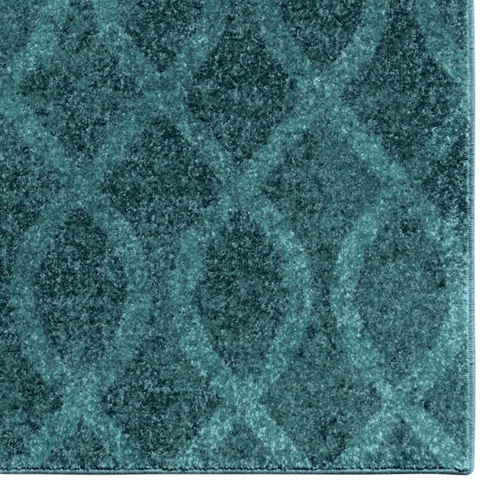 Geo Loop Blue Area Rug – 8' x 11'