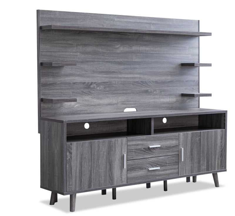 Malibu 2-Piece Entertainment Centre with Up to 82" TV Opening