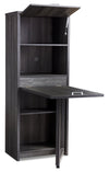 Nyla Writing Desk with Bookcase – Distressed Grey